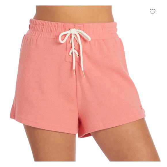 Volcom Women's Lil Fleece Pink Shorts Small 4 6 NWT - Picture 1 of 4